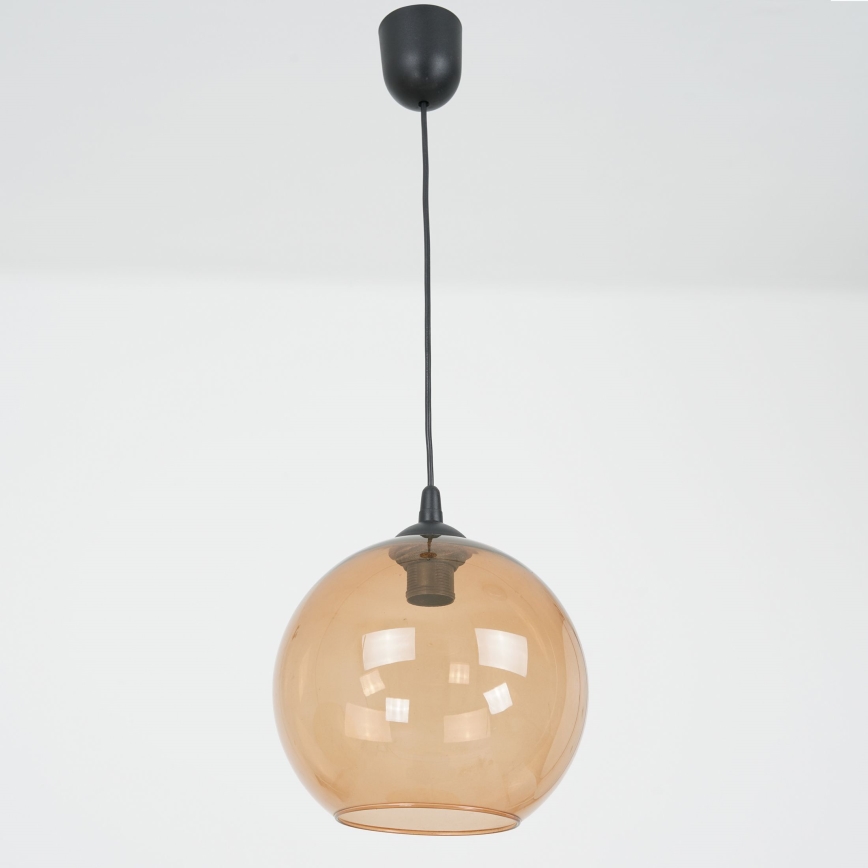 Lámpara colgante BALL 1xE27/60W/230V diá. 25 cm beige