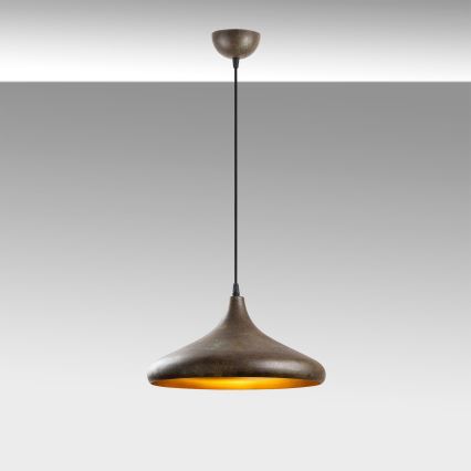 Lámpara colgante BAREK 1xE27/40W/230V gris