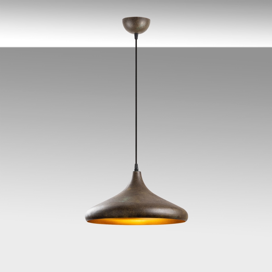 Lámpara colgante BAREK 1xE27/40W/230V gris