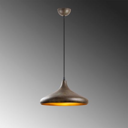 Lámpara colgante BAREK 1xE27/40W/230V gris
