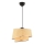 Lámpara colgante BARETTE 1xE27/60W/230V beige/cobre brillante