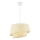 Lámpara colgante BARETTE 1xE27/60W/230V color crema