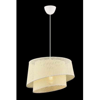 Lámpara colgante BARETTE 1xE27/60W/230V color crema