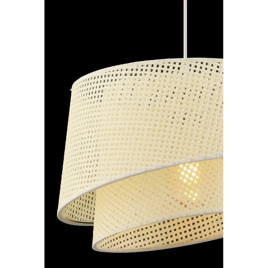 Lámpara colgante BARETTE 1xE27/60W/230V color crema