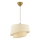 Lámpara colgante BARETTE 1xE27/60W/230V crema
