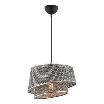 Lámpara colgante BARETTE 1xE27/60W/230V gris/cobre brillante