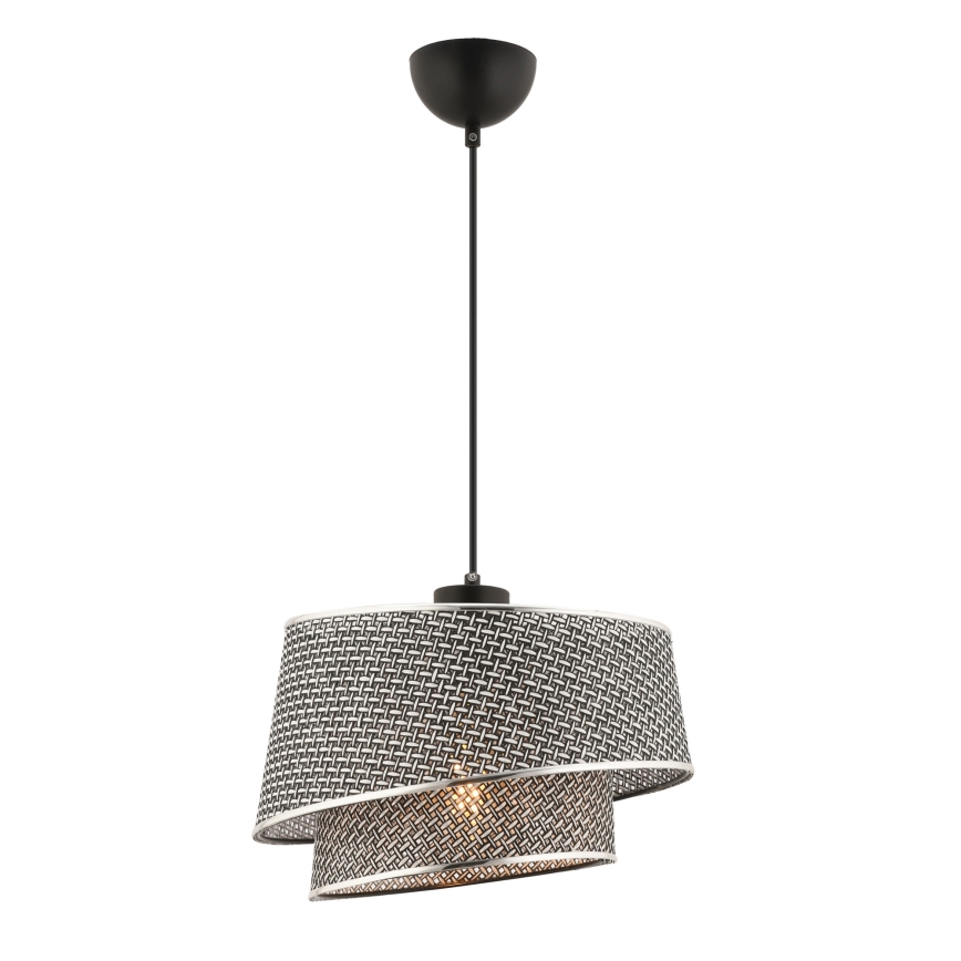 Lámpara colgante BARETTE 1xE27/60W/230V gris/cobre brillante
