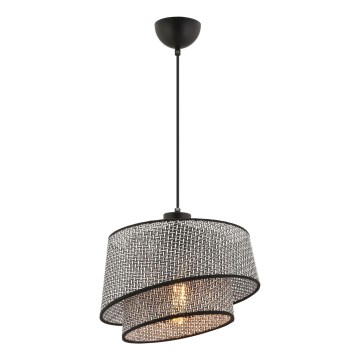 Lámpara colgante BARETTE 1xE27/60W/230V gris/negro