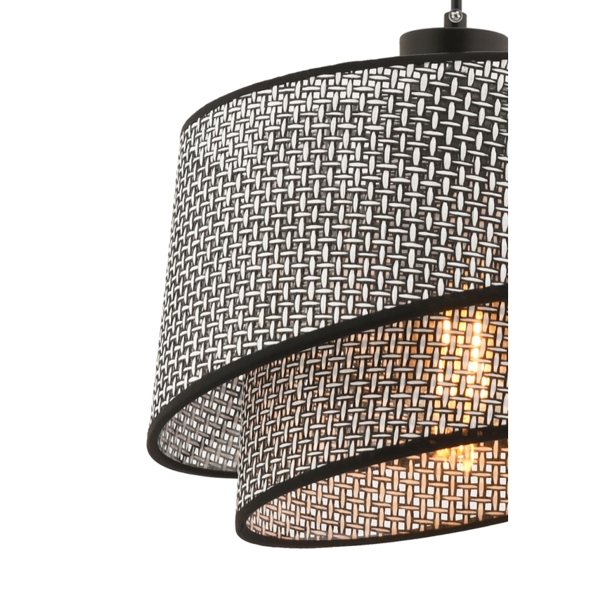 Lámpara colgante BARETTE 1xE27/60W/230V gris/negro