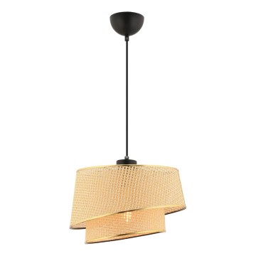 Lámpara colgante BARETTE 1xE27/60W/230V marrón/dorado
