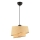 Lámpara colgante BARETTE 1xE27/60W/230V marrón/dorado