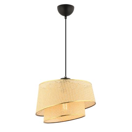 Lámpara colgante BARETTE 1xE27/60W/230V marrón/dorado