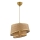 Lámpara colgante BARETTE 1xE27/60W/230V marrón/oro