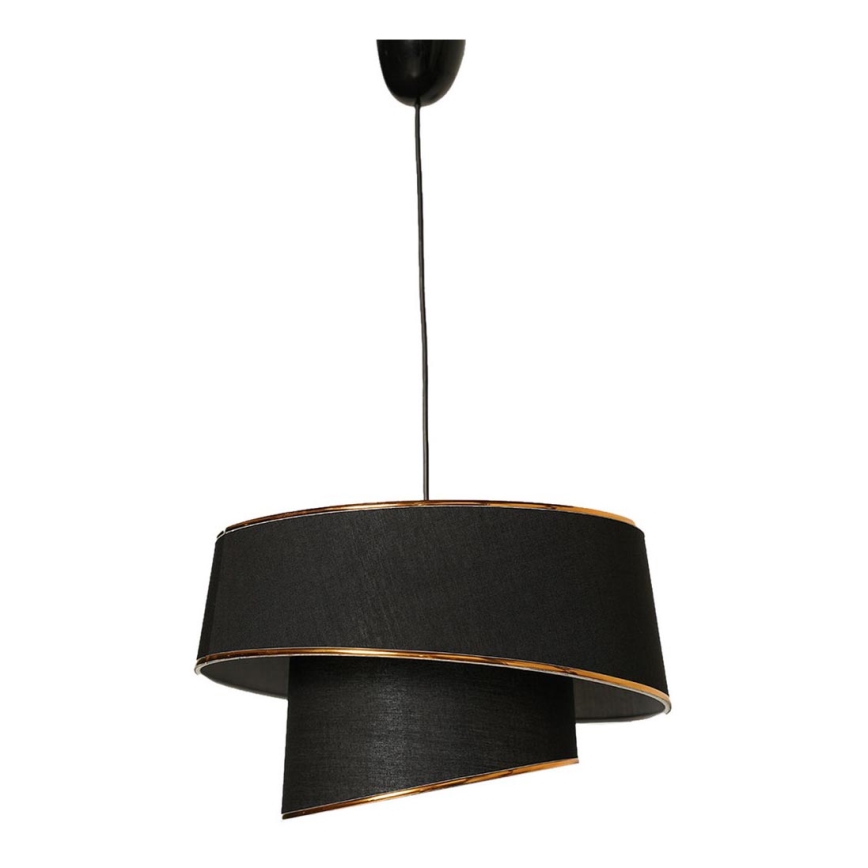 Lámpara colgante BARETTE 1xE27/60W/230V negro/cobre