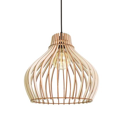 Lámpara colgante BARREL 1xE27/24W/230V diá. 38 cm