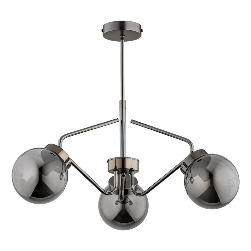 Lámpara colgante BARSUM 3xE14/10W/230V gris