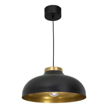 Lámpara colgante BASCA 1xE27/60W/230V negro/dorado