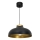 Lámpara colgante BASCA 1xE27/60W/230V negro/dorado