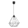 Lámpara colgante BASKET 1xE27/60W/230V negra