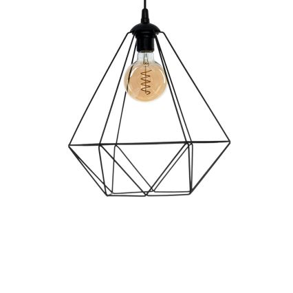 Lámpara colgante BASKET 1xE27/60W/230V negra