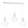 Lámpara colgante BASKET 3xE27/60W/230V blanco