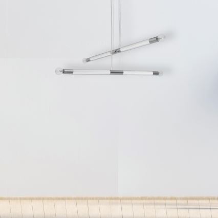 Lámpara colgante BASTONE WHITE 4xE14/40W/230V