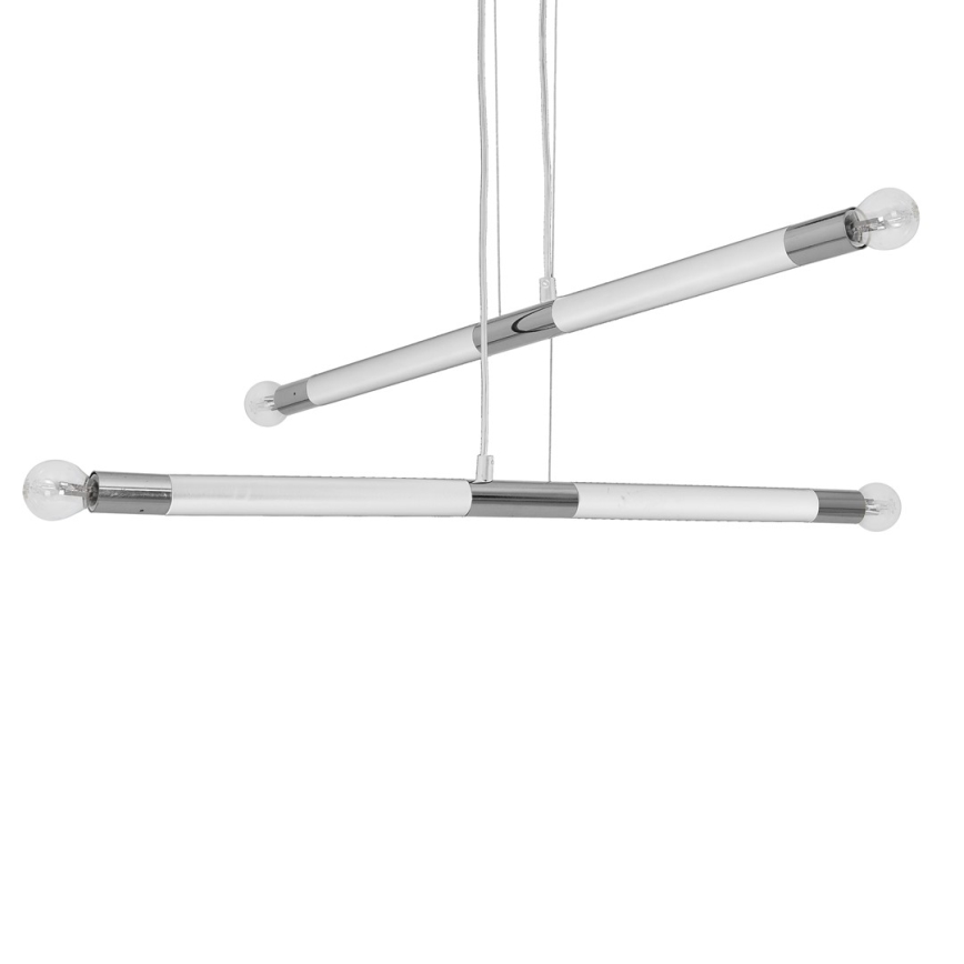 Lámpara colgante BASTONE WHITE 4xE14/40W/230V