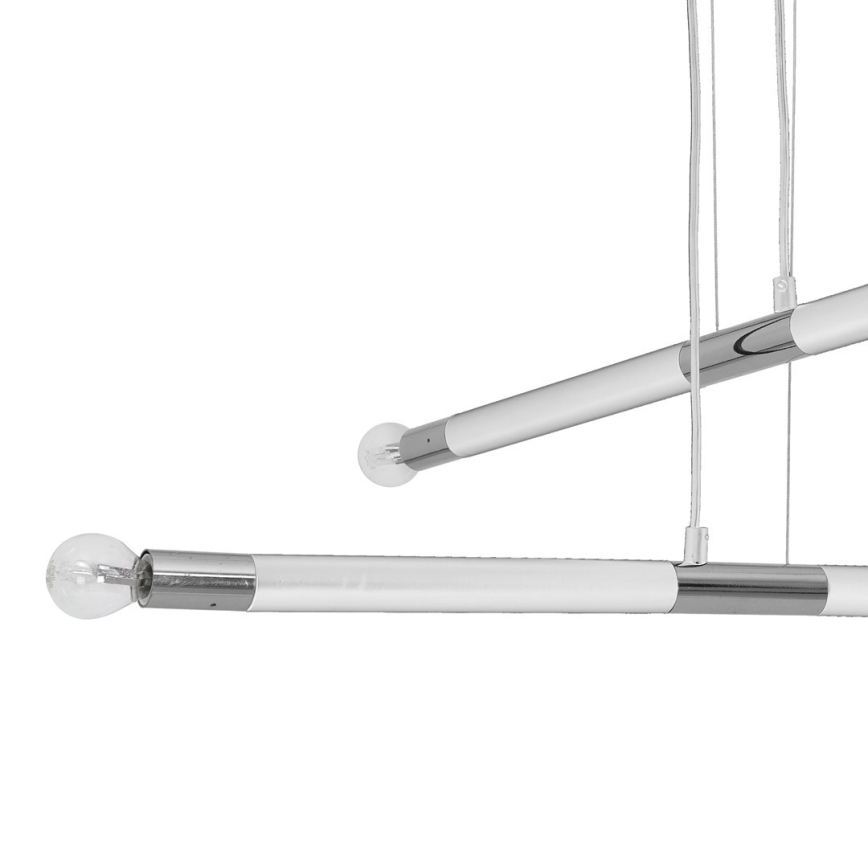 Lámpara colgante BASTONE WHITE 4xE14/40W/230V