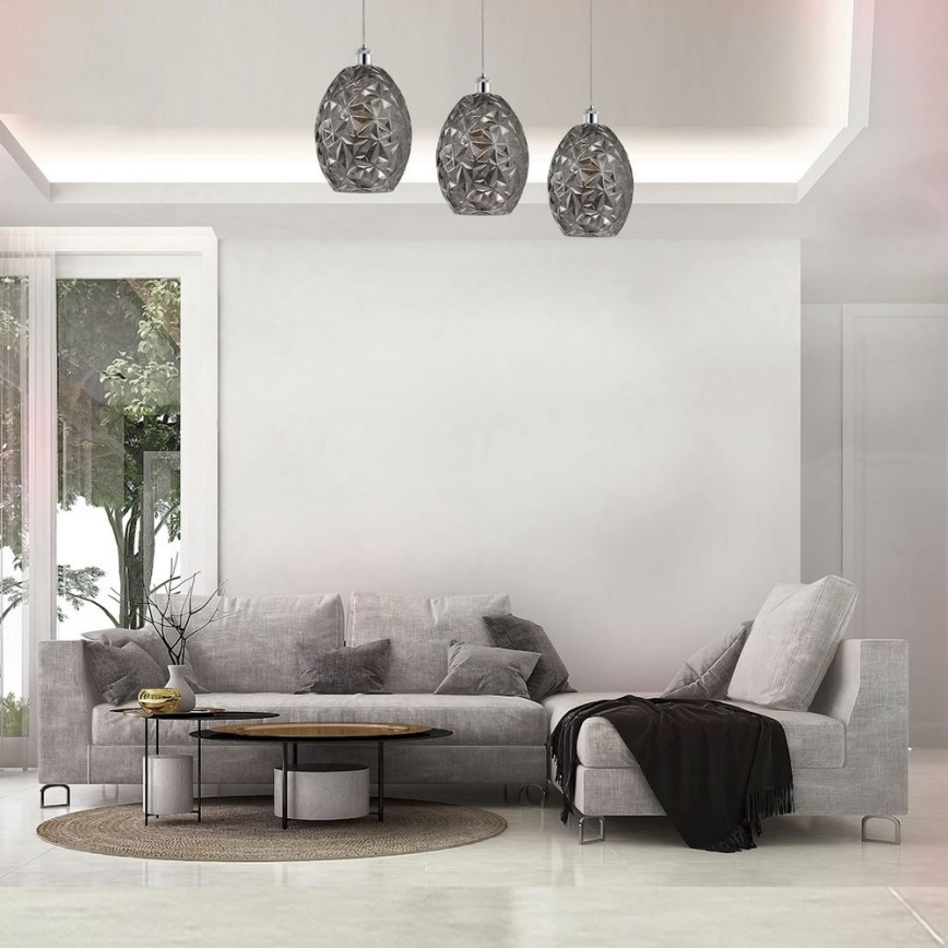 Lámpara colgante BELIZE 3xE27/60W/230V