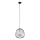 Lámpara colgante BELL 1xG9/12W/230V diá. 24 cm negro/cromo brillante