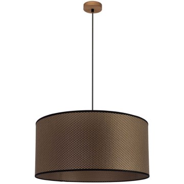 Lámpara colgante BENITA 1xE27/40W/230V marrón/roble