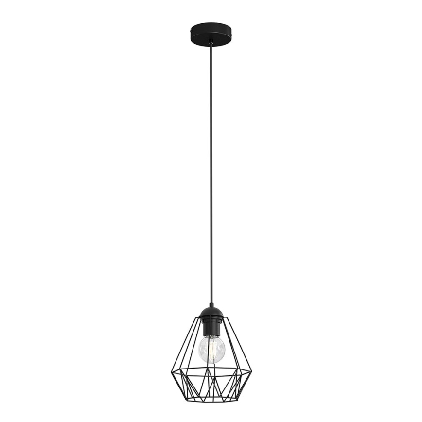 Lámpara colgante BERGEN 1xE27/60W/230V negro