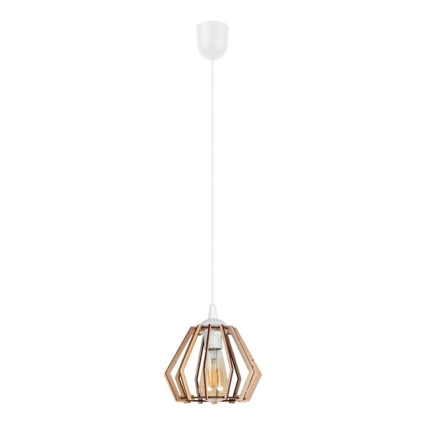 Lámpara colgante BERGO 1xE27/60W/230V blanco