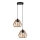 Lámpara colgante BERGO 2xE27/60W/230V negro