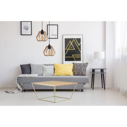 Lámpara colgante BERGO 2xE27/60W/230V negro