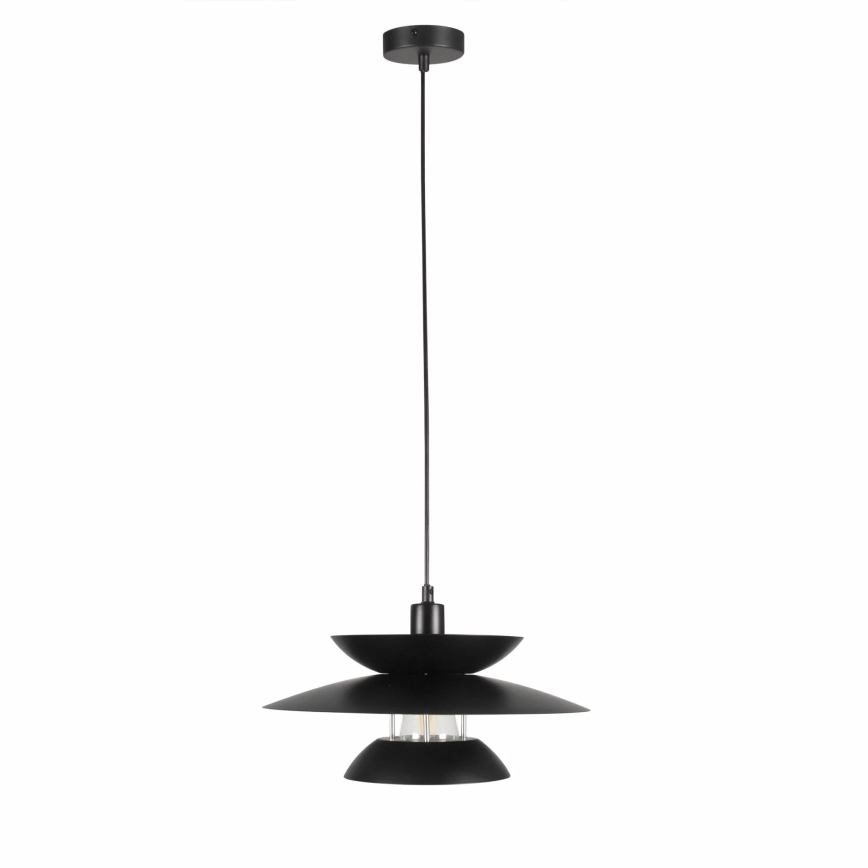 Lámpara colgante BERIT 1xE27/20W/230V negro