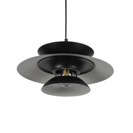 Lámpara colgante BERIT 1xE27/20W/230V negro