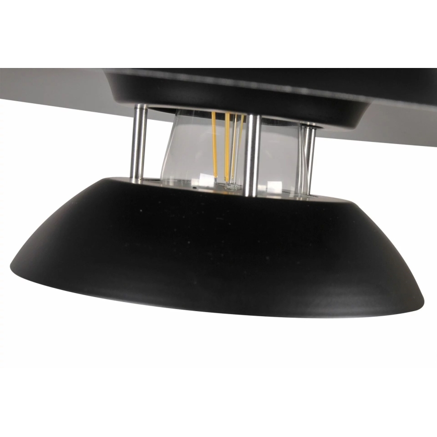 Lámpara colgante BERIT 1xE27/20W/230V negro