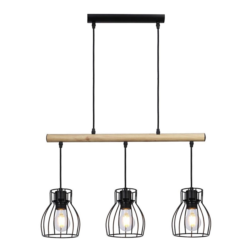 Lámpara colgante BERNITA 3xE27/60W/230V