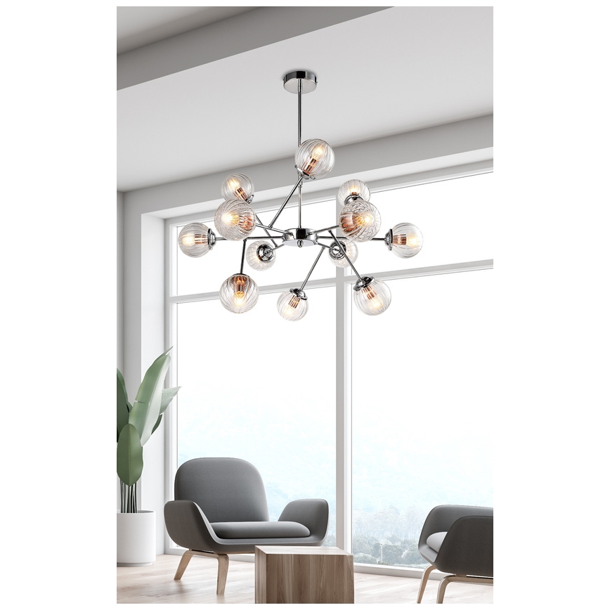 Lámpara colgante BEST 12xE14/40W/230V