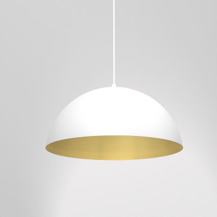 Lámpara colgante BETA 1xE27/60W/230V diá. 35 cm blanco