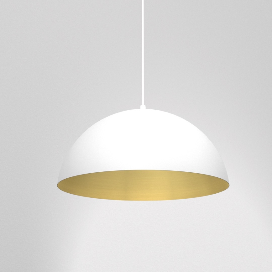Lámpara colgante BETA 1xE27/60W/230V diá. 35 cm blanco