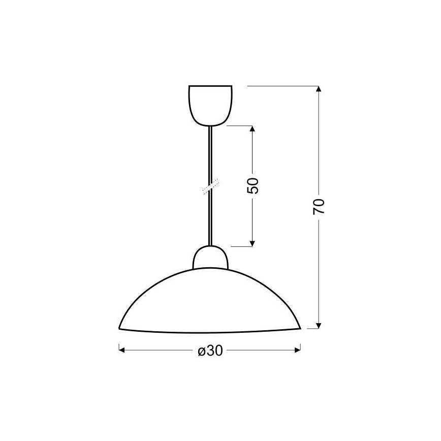 Lámpara colgante BILBAO 1xE27/60W/230V
