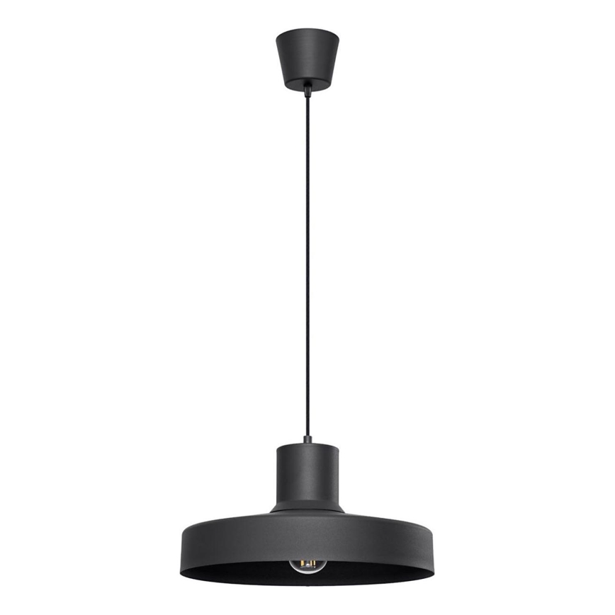 Lámpara colgante BILO 1xE27/15W/230V diá. 35 cm negro