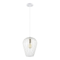 Lámpara colgante BLANCHE 1xE27/11W/230V blanco