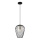 Lámpara colgante BLANCHE 1xE27/11W/230V negro