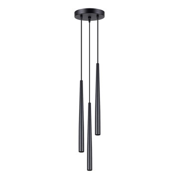 Lámpara colgante BLISS 3xG9/8W/230V negro