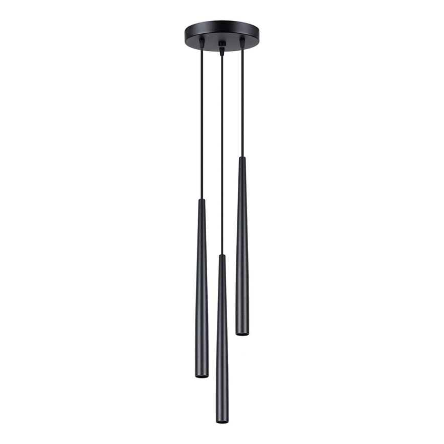Lámpara colgante BLISS 3xG9/8W/230V negro