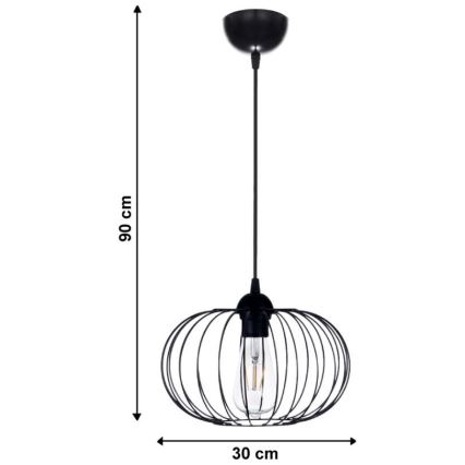 Lámpara colgante BOCCA 1xE27/60W/230V