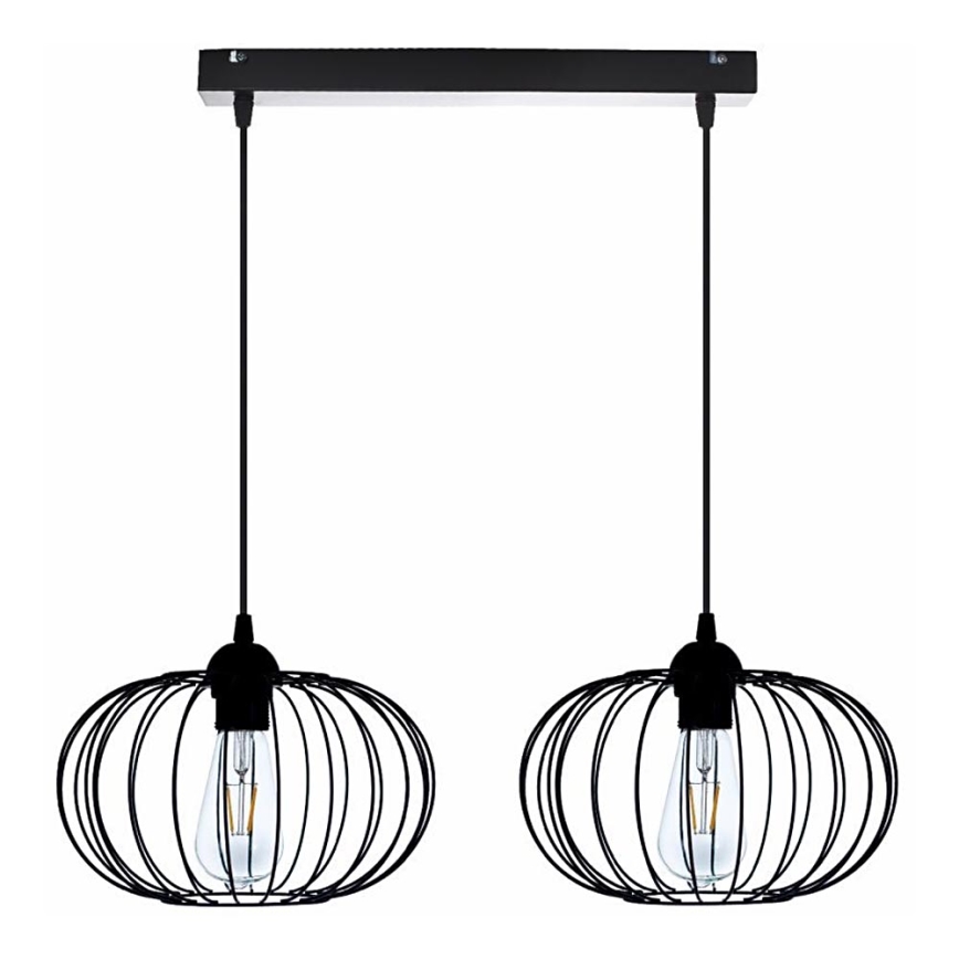Lámpara colgante BOCCA 2xE27/60W/230V